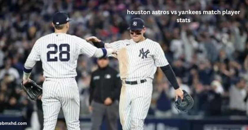 Houston Astros vs Yankees Match Player Stats