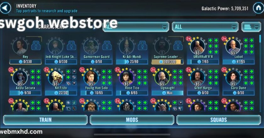 SWGOH Webstore: A Complete Guide