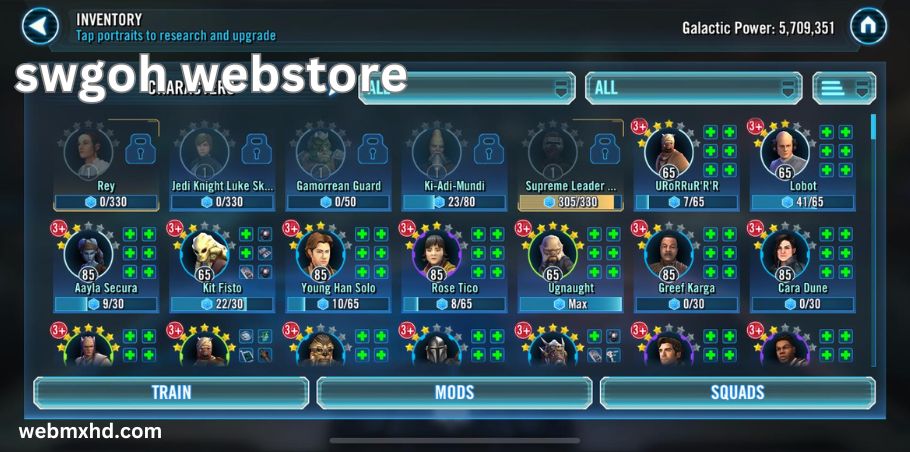 swgoh webstore