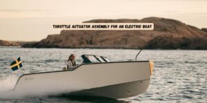 throttle actuator assembly for an electric boat 